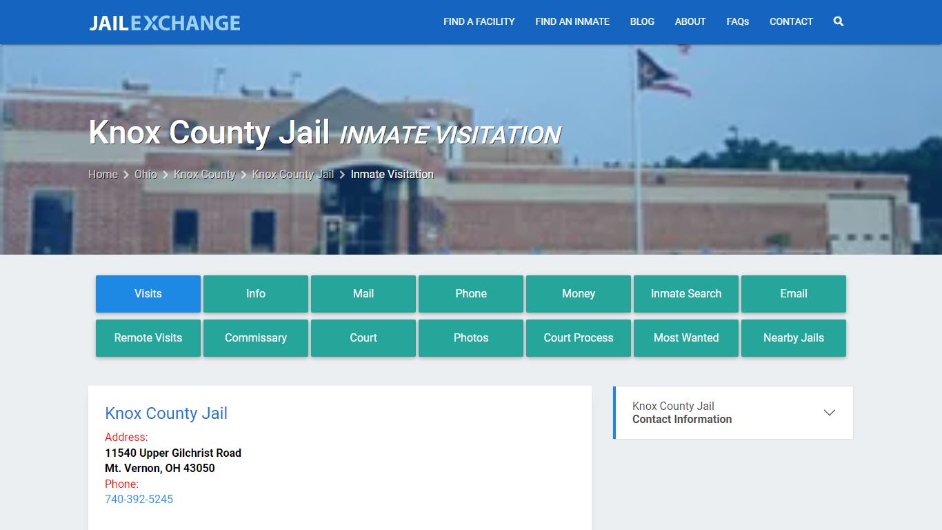 Inmate Visitation - Knox County Jail, OH - Jail Exchange